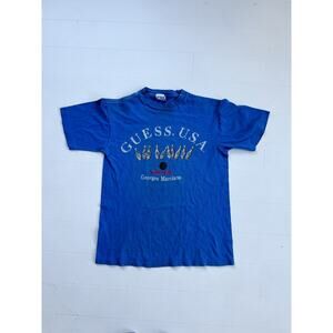 Vintage 90s Guess Georges Marciano Single Stitch T-Shirt King Pin Bowling